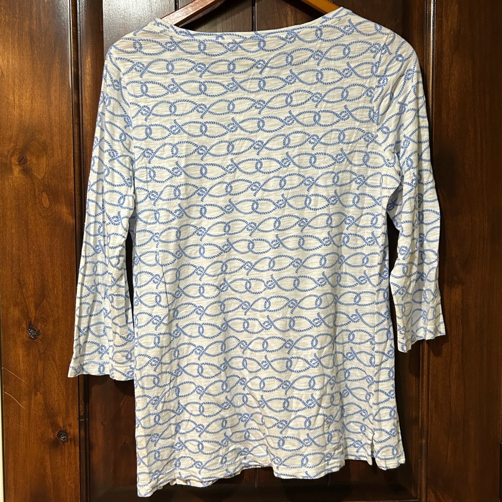 Vineyard Vines Blue Rope Pattern Top - Picture 3 of 4